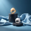 A pure silver ring is a fashionable and simple design for women's daily wear details Picture